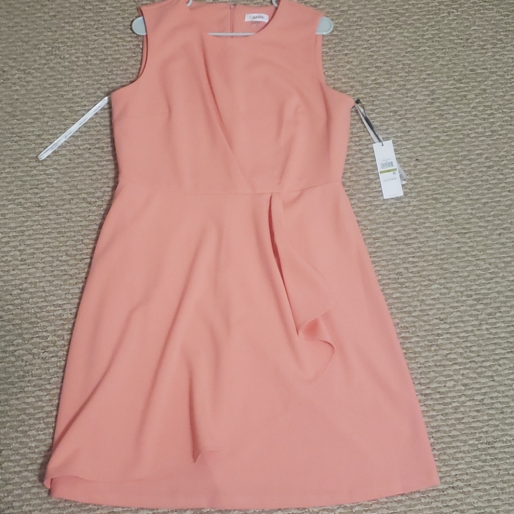 Peach Calvin Klein Dress
